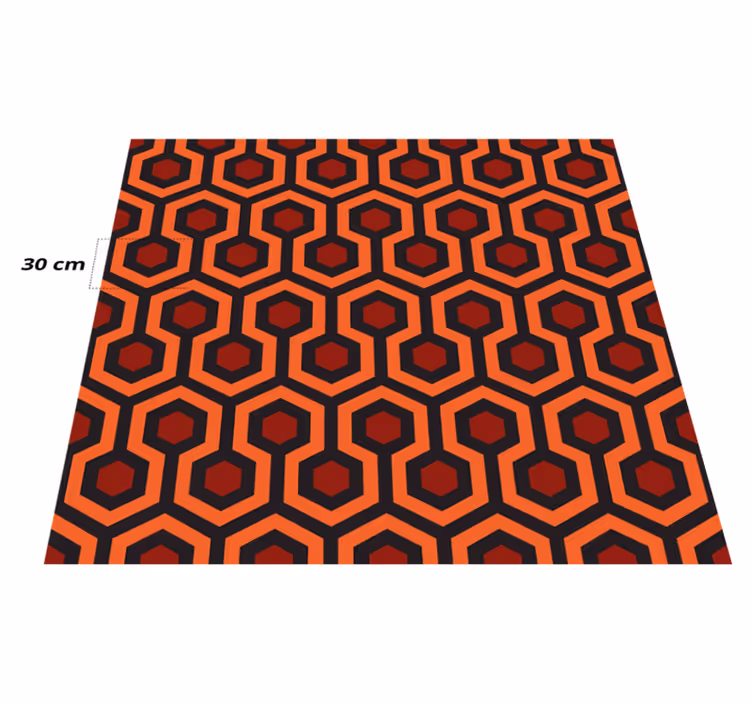 Skinnende gang geometriske vinyl teppe - Tenstickers