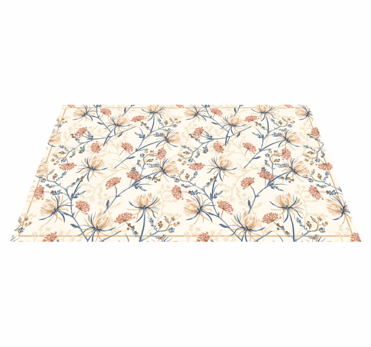 Blomster chinoiserie stil blomst vinyltepper - Tenstickers