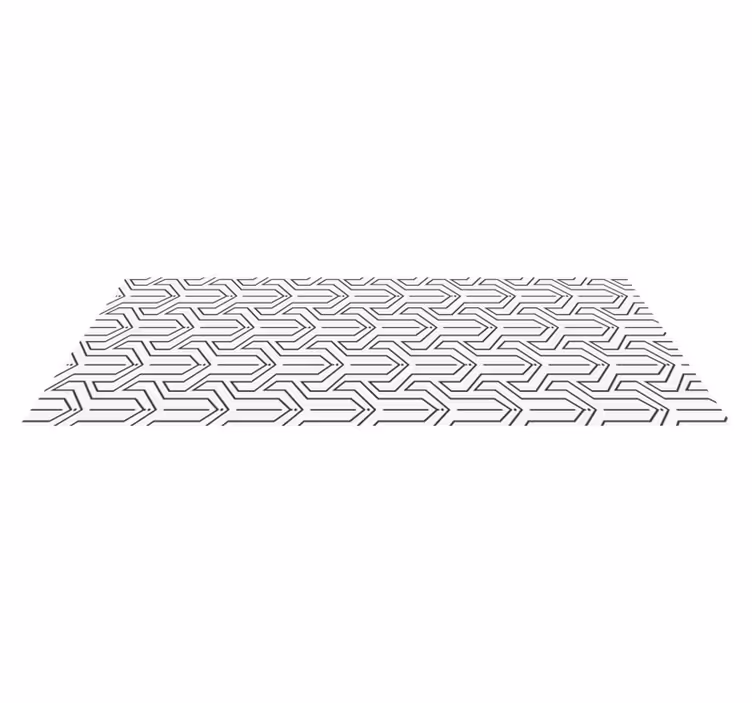 Geometrisk mønster geometriske vinyl teppe - Tenstickers