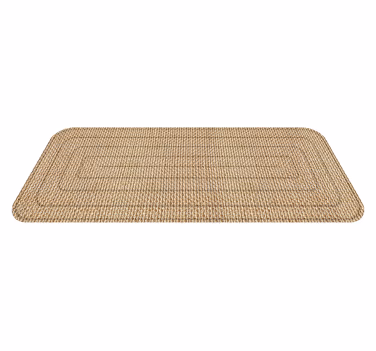 Jute tekstur tekstur vinyl teppe - Tenstickers