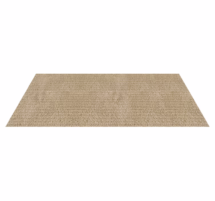 Beige ensfarget stoff vinyl teppe moderne - Tenstickers