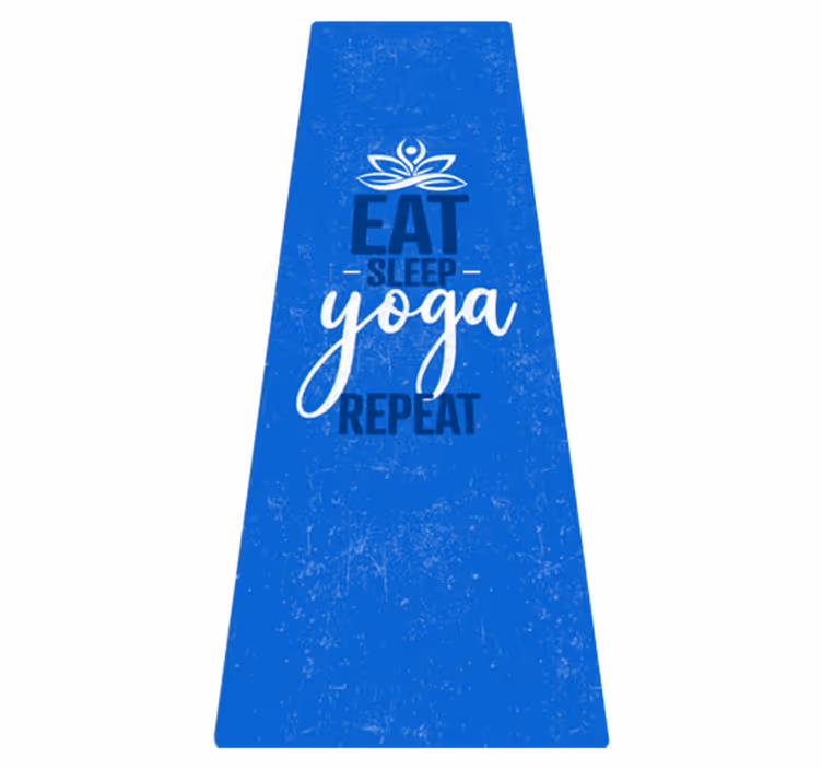 "spis søvn yoga gjenta" mandala vinyl teppe - Tenstickers