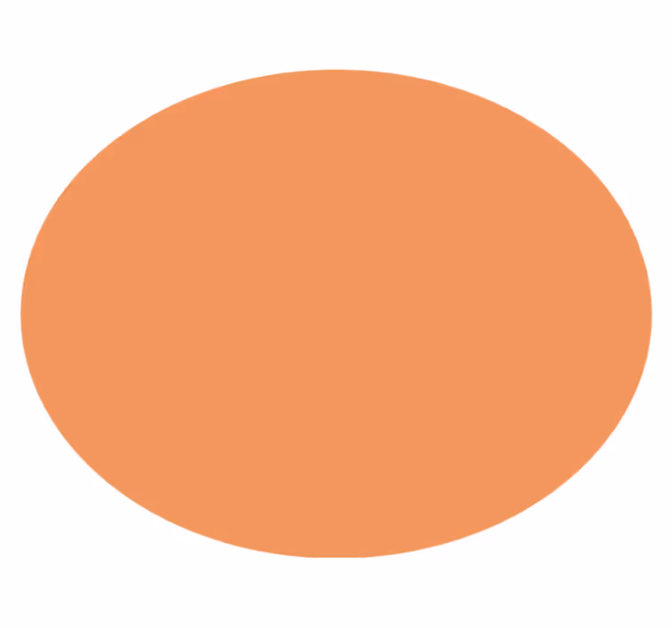 Apricot crush vinyl teppe rund - Tenstickers