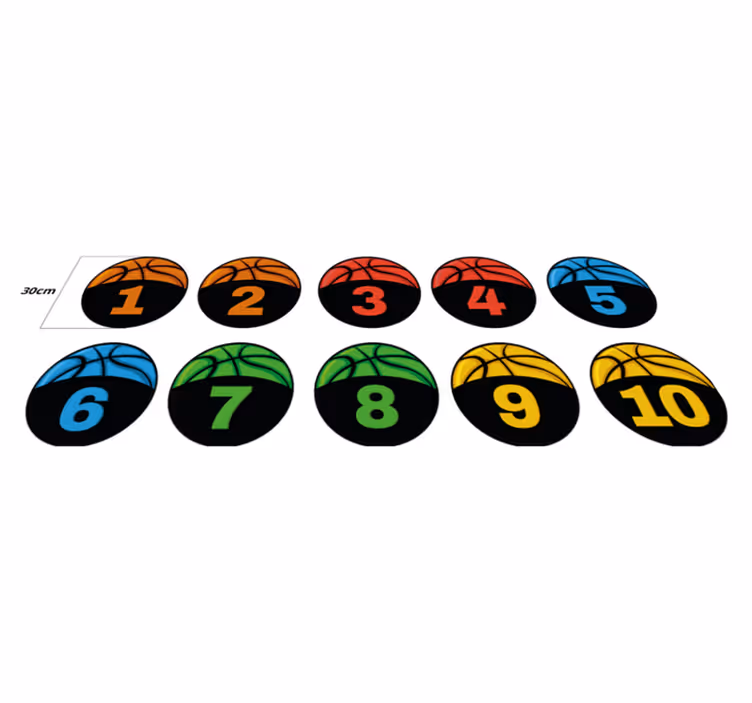 Basketball treningspakke ungdom vinyl teppe - Tenstickers