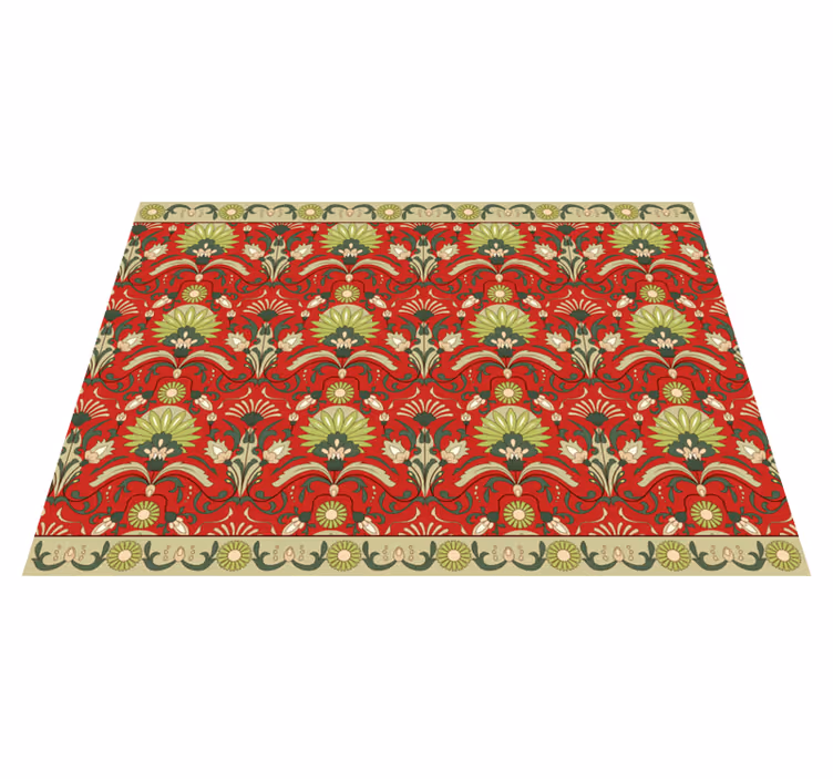 Tradisjonell grønn design spiseroms vinylteppe - Tenstickers