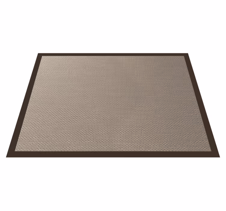 Mørkere fargekontur vinyl teppe beige - Tenstickers