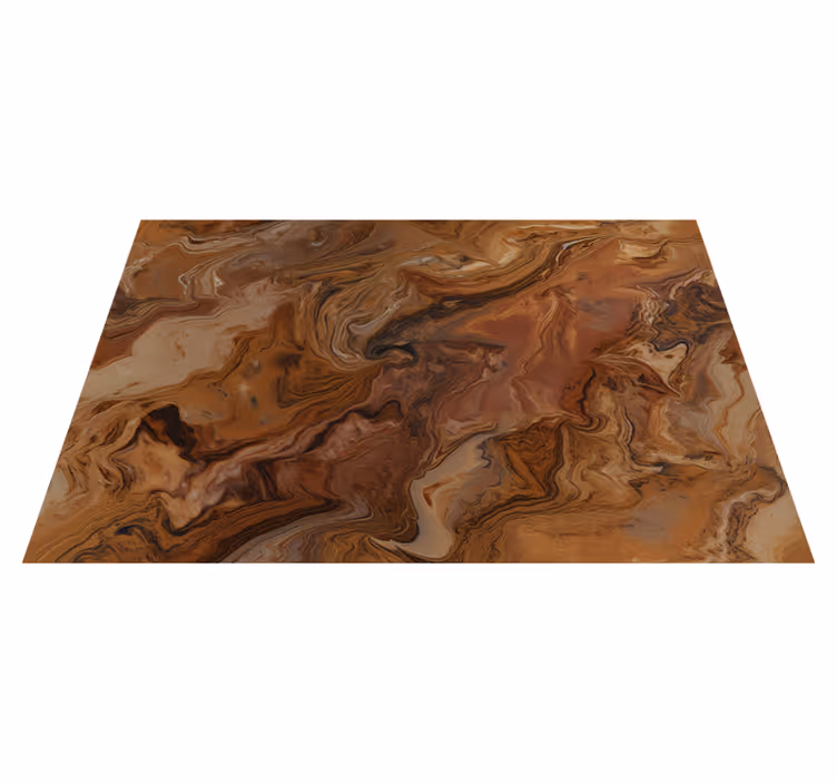 Brun nyanse marmor vinylteppe - Tenstickers