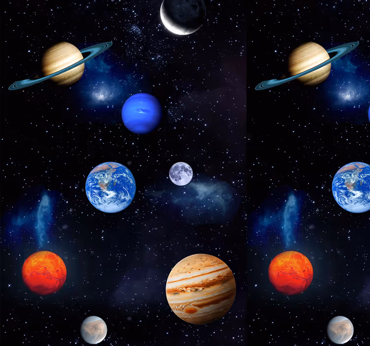 Kosmos romplaneter tapet stjerne - Tenstickers