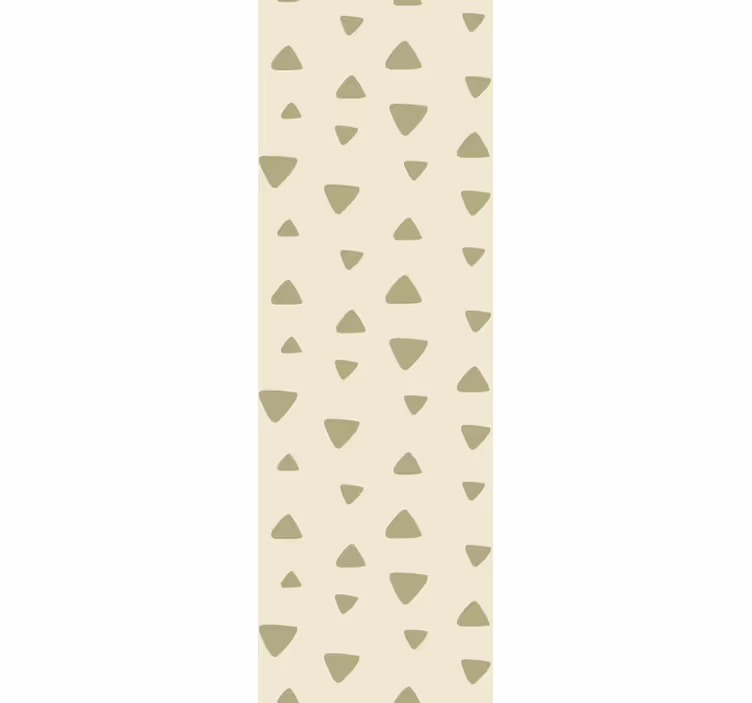 Enkelt beige mønster tapet trekant - Tenstickers