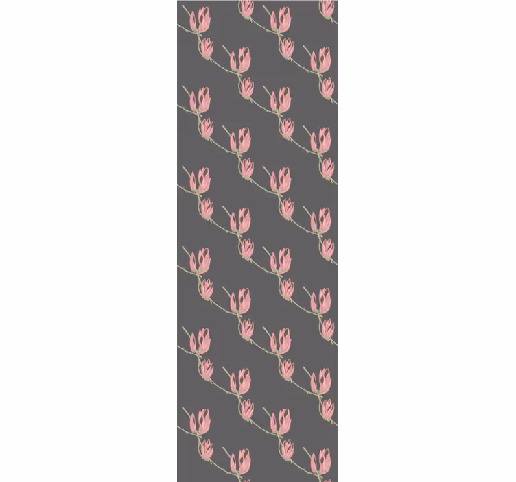 Stilig blomsterdesign tapet blomster - Tenstickers