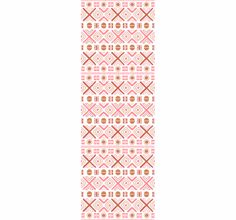 Dekorative geometriske mønstre tapet blomste - Tenstickers