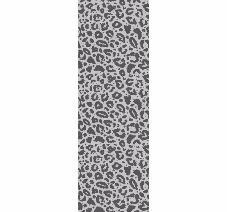 Grå trykkstil leopard tapet - Tenstickers
