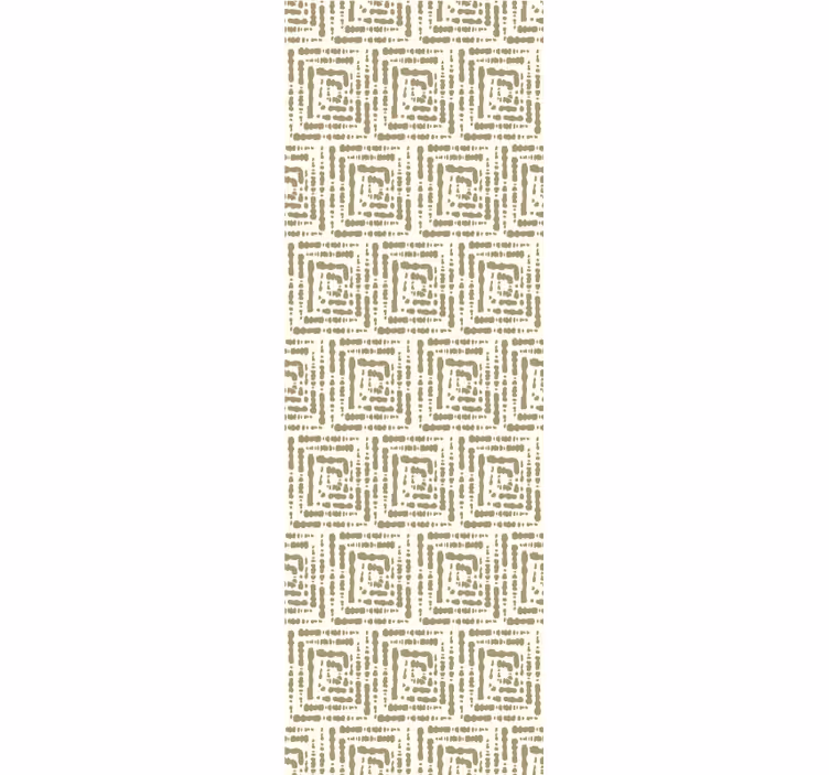 Beige firkantet motiv tapet inngang - Tenstickers
