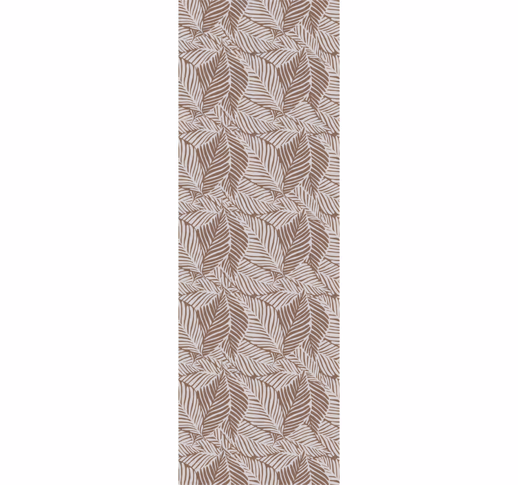Brun elegant design tapet blomster - Tenstickers