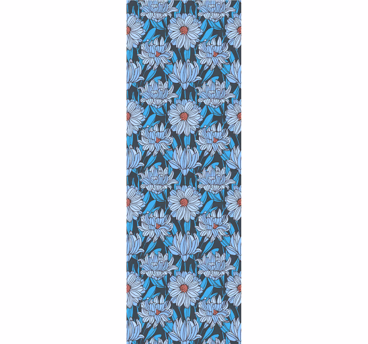 Frodig blomsterdesign tapet blomster - Tenstickers