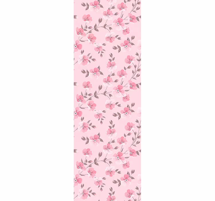Rosa blomsterarrangement tapet blomster - Tenstickers