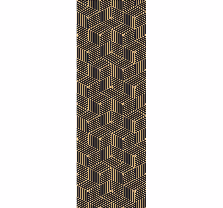 Lagdelt mønsterdesign tapet geometriske former - Tenstickers