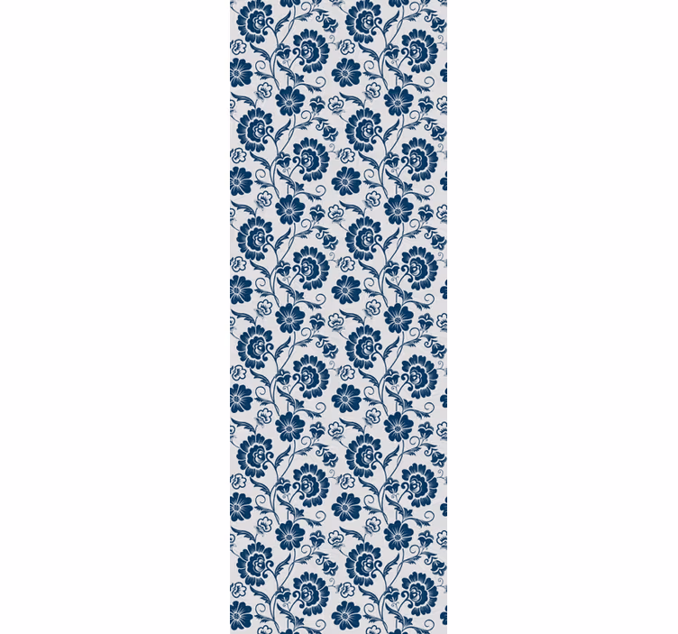 Floral vintreet design tapet blomster - Tenstickers