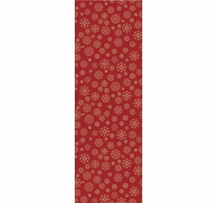 Frostig blomsterdesign jul tapet - Tenstickers