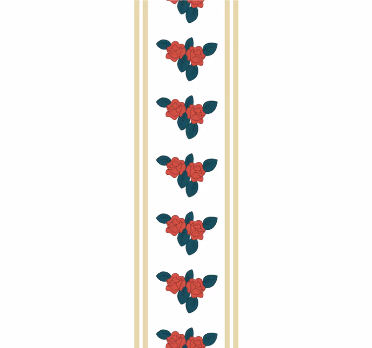 Elegant rosemotiv tapet blomster - Tenstickers