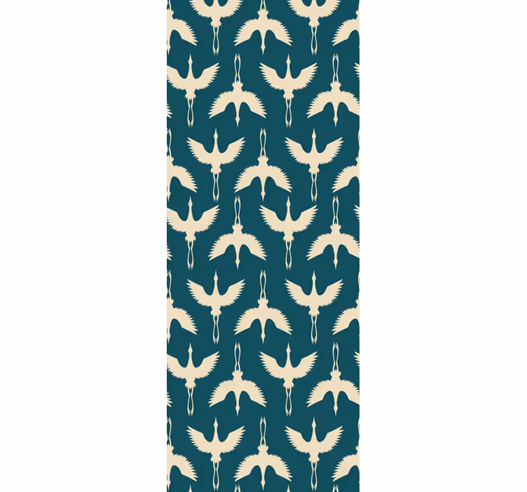 Elegant beige design fugletapet - Tenstickers