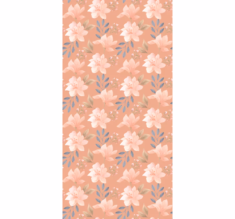Blomstrende kaskade tapet blomster - Tenstickers