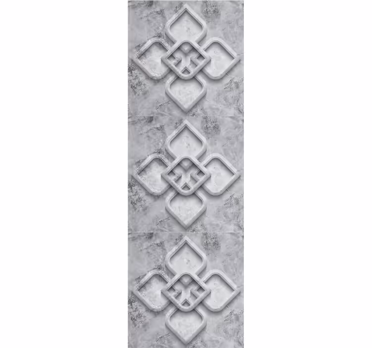Elegant geometrisk motiv tapet stein - Tenstickers
