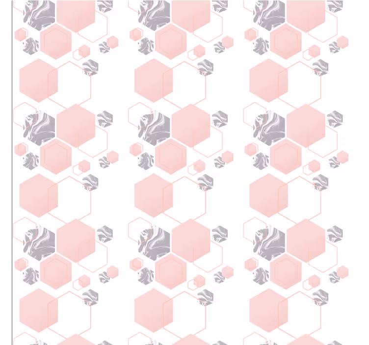 Honeycomb mønster design tapet geometriske former - Tenstickers