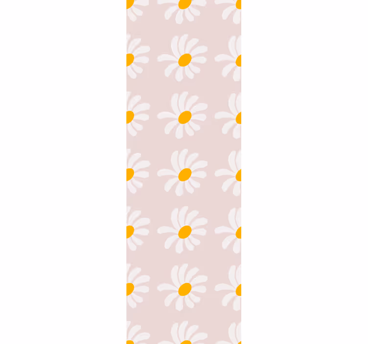 Søte tusenfryd rader tapet blomster - Tenstickers