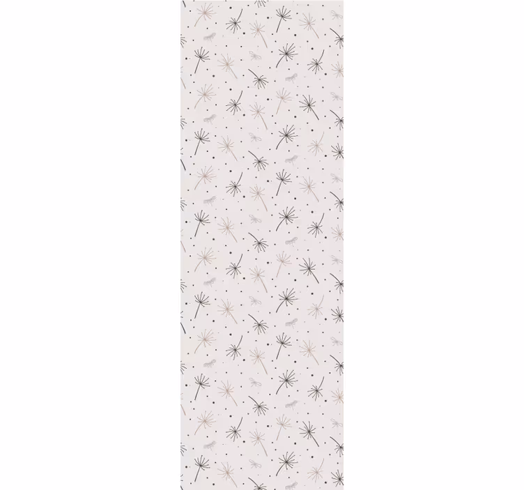 Grå løvetann inspirasjon tapet blomster - Tenstickers