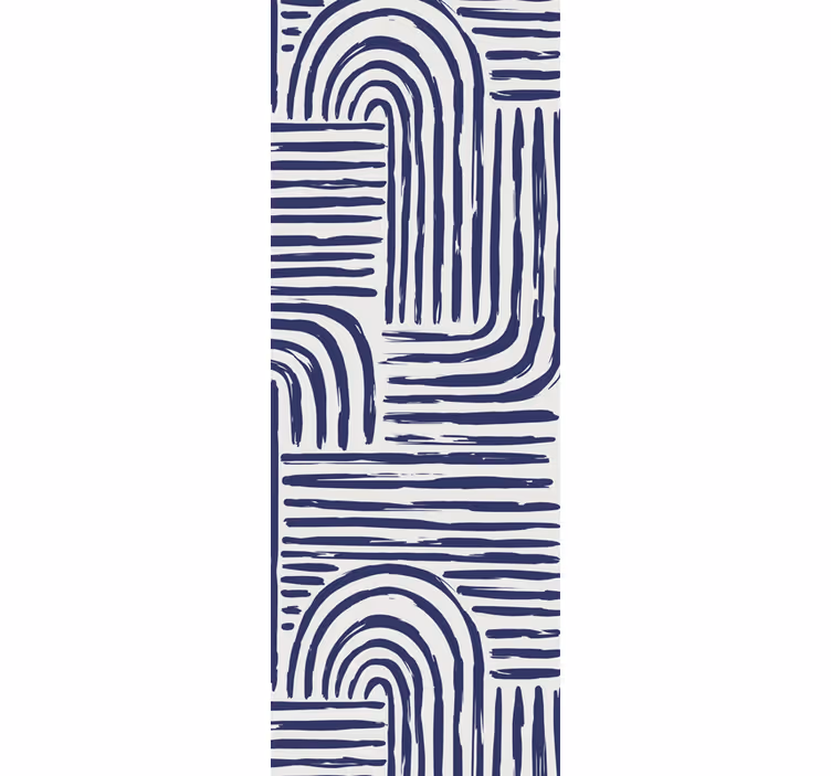 Buet linjedesign tapet geometriske former - Tenstickers