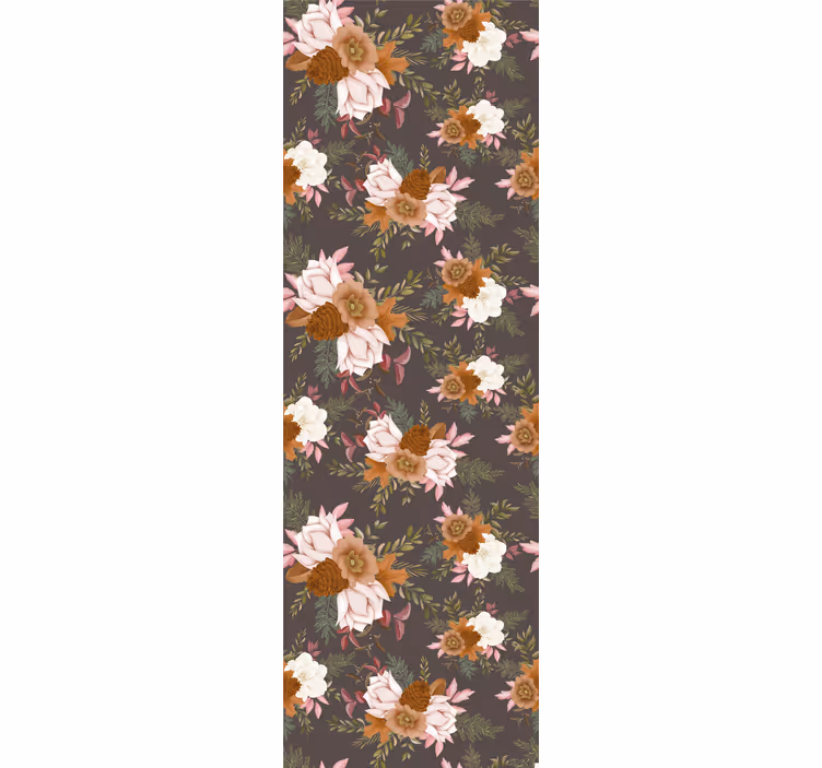 Blomsterbukettdesign tapet blomster - Tenstickers