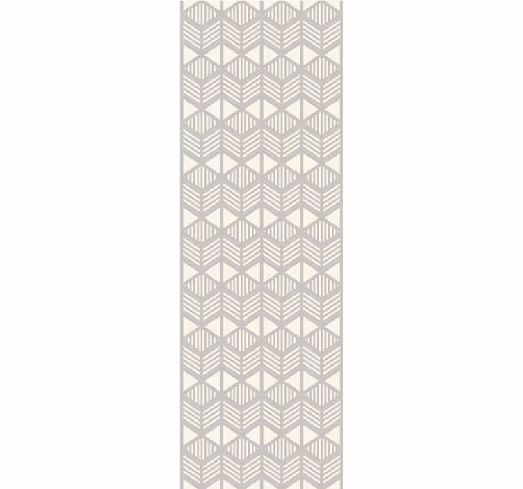 Nøytralt chevron rutenett tapet geometriske former - Tenstickers