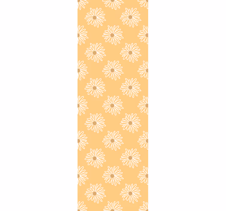 Floral gul blomst tapet blomster - Tenstickers