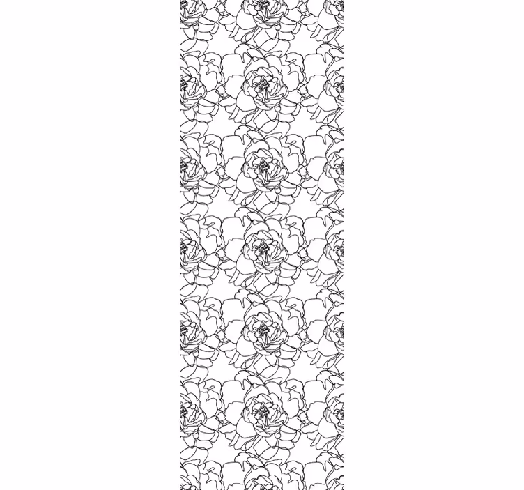 Elegant blomsterblomst tapet blomste - Tenstickers
