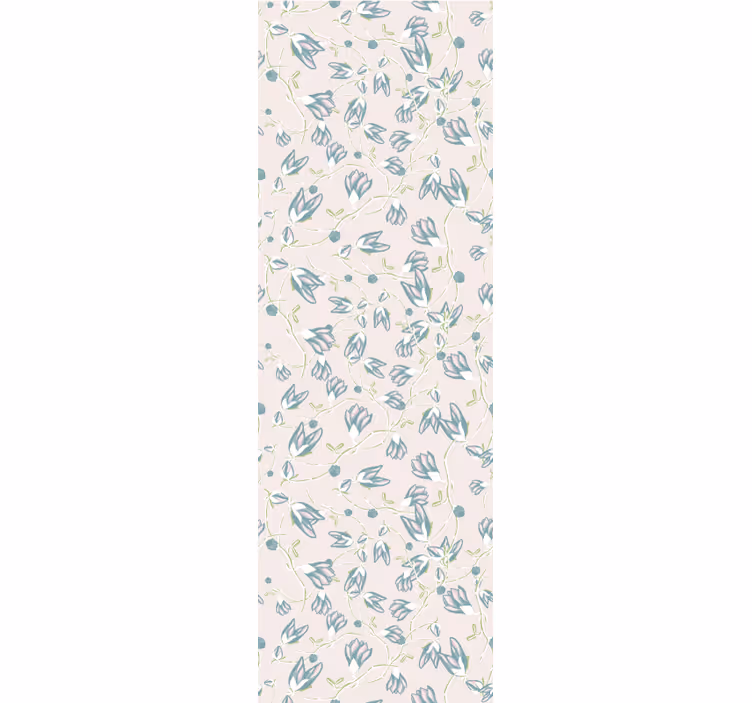 Subtilt blomstringstrykk tapet blomster - Tenstickers