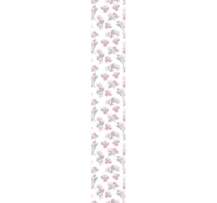 Tapet blomster med delikat blomsterdesign - Tenstickers