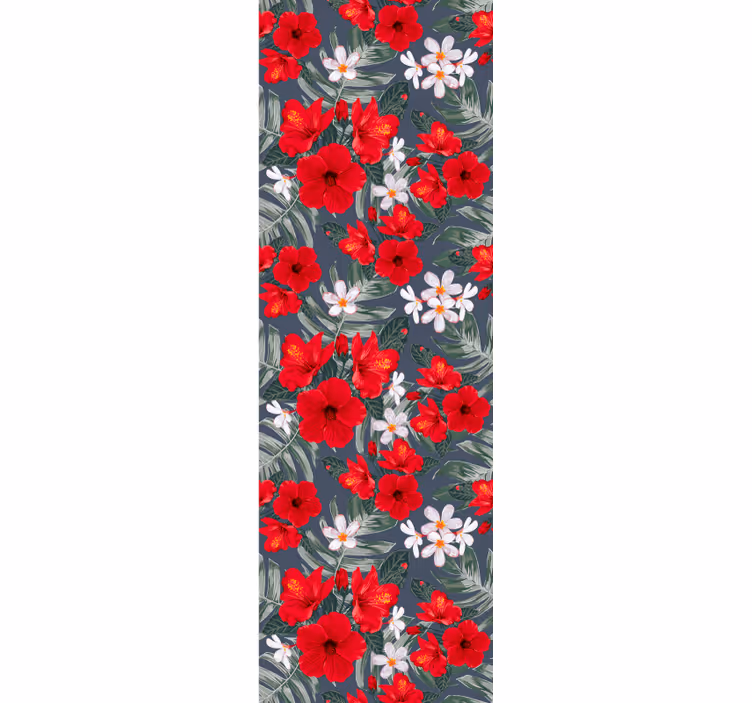 Levende blomsterutstilling tapet blomster - Tenstickers