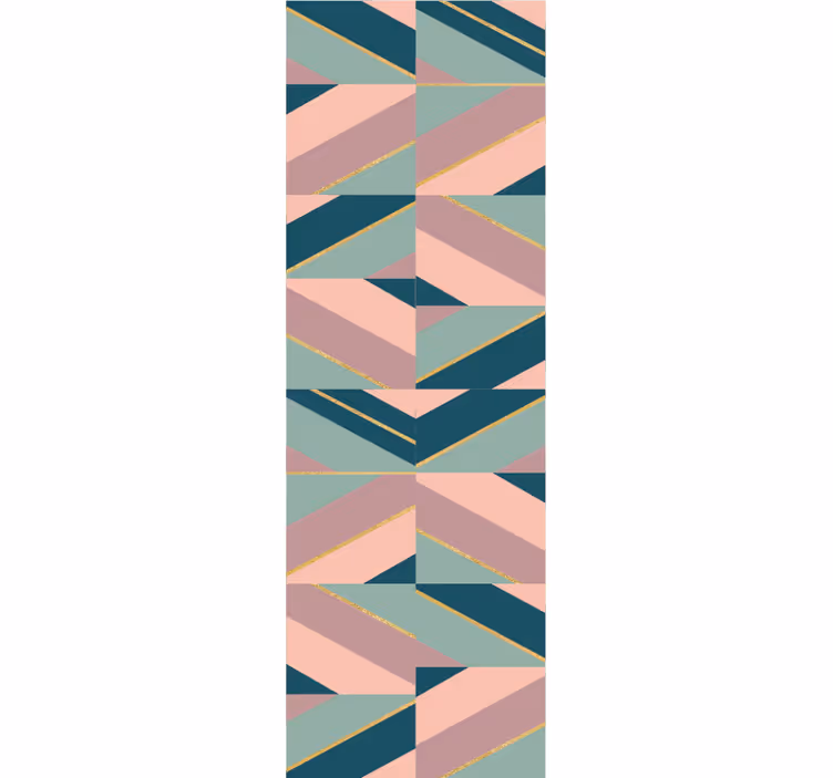 Abstrakte pastellvinkler tapet geometriske former - Tenstickers