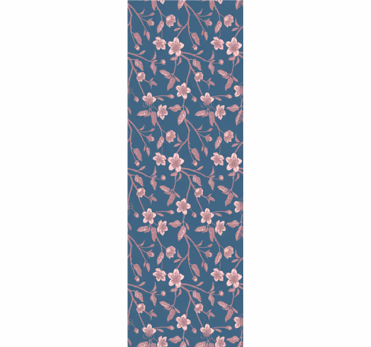 Rosa grenblomster tapet blomster - Tenstickers