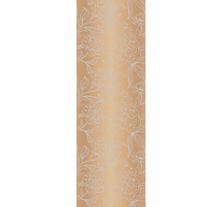 Delikate blomsteraksenter tapet blomste - Tenstickers