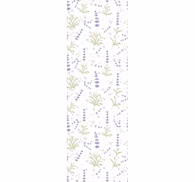 Lavendel blomsterarrangement tapet blomster - Tenstickers
