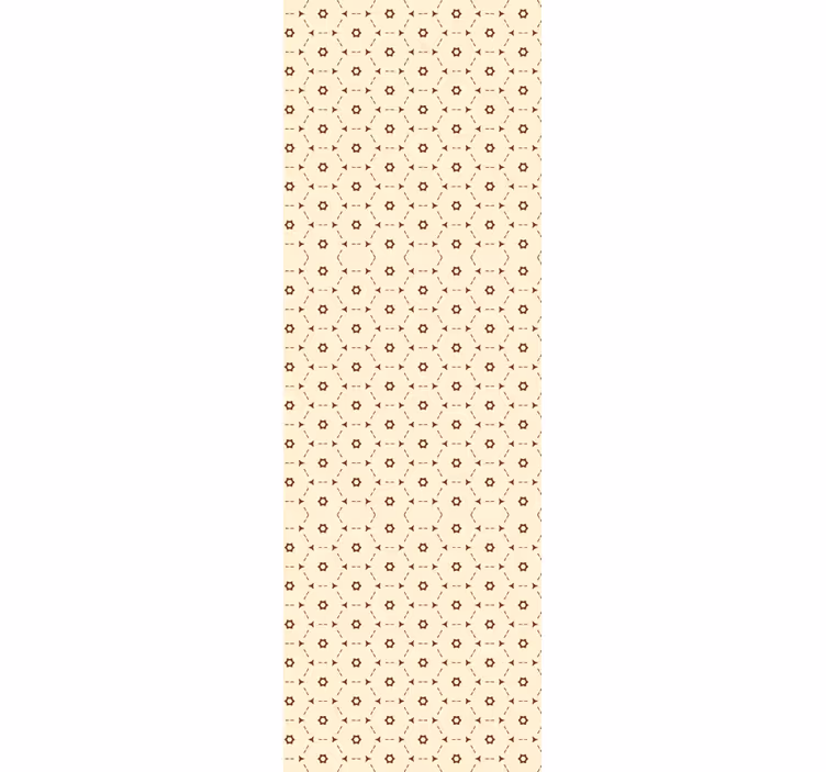 Geometriske blomsteraksenter tapet blomste - Tenstickers