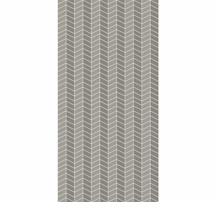 Beige chevron-motiv tapet geometriske former - Tenstickers
