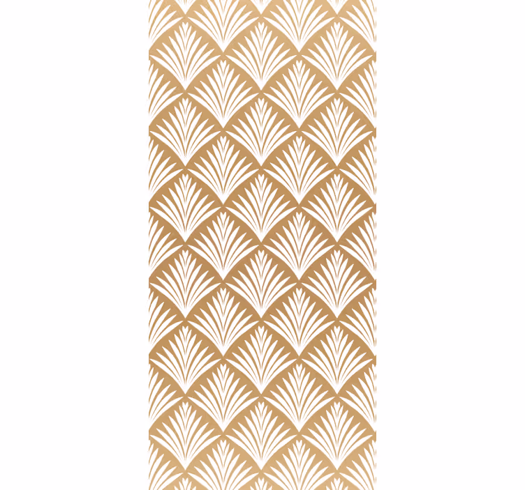 Elegante buede detaljer tapet pynt - Tenstickers