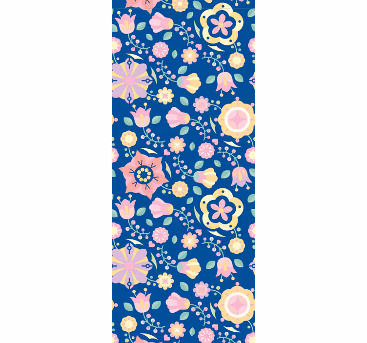 Sammensetning av blomsterblomster tapet blomster - Tenstickers