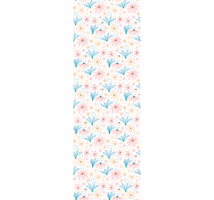 Blomsterhagevibber tapet blomster - Tenstickers