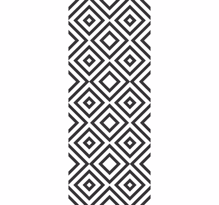 Tapet geometriske former diamanter arrangement - Tenstickers