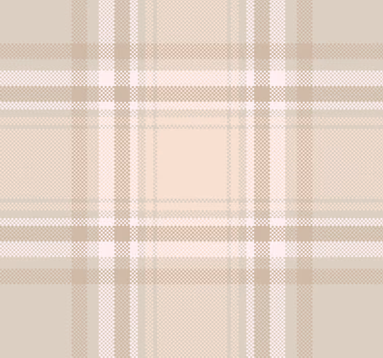 burberry mønster tapet stue - Tenstickers
