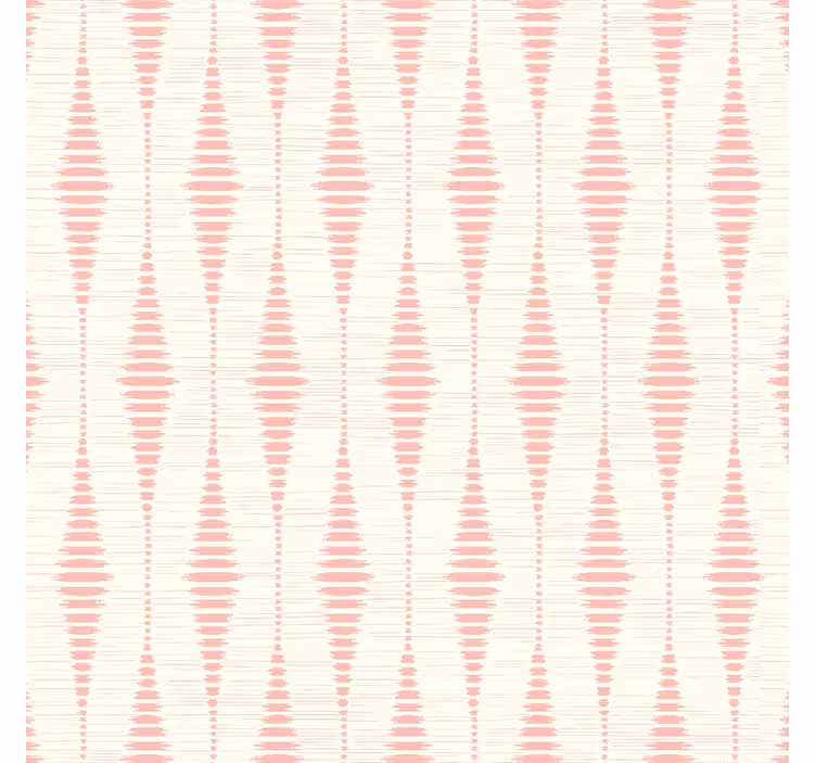 Pastellrosa rabaul ikat geometrisk tapet - Tenstickers